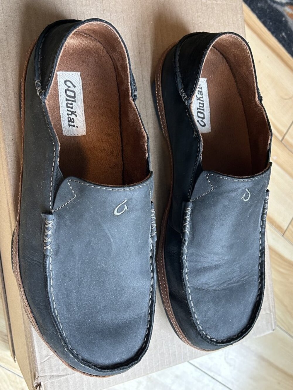 Men's Olukai Moloa Loafer Size 11 Dark Navy